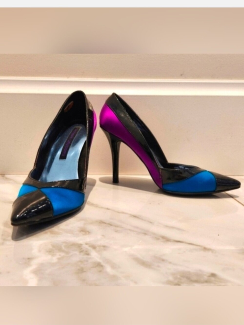 Chinese Laundry Black, Blue, and Purple Heels